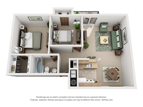 Claremont 2br1ba 850 Pine